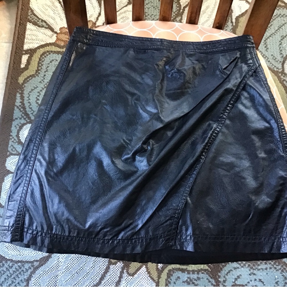Black Leather Skirt